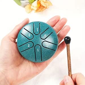 Steel Tongue Drum 6 tone 10CM Green